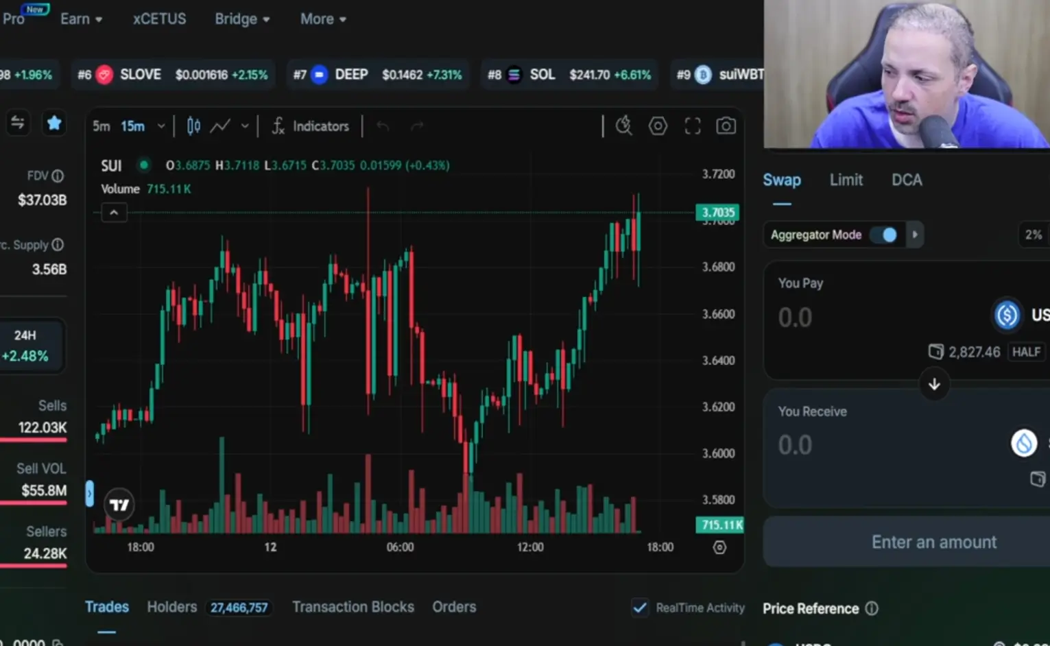 Imagem com tema de criptomoedas